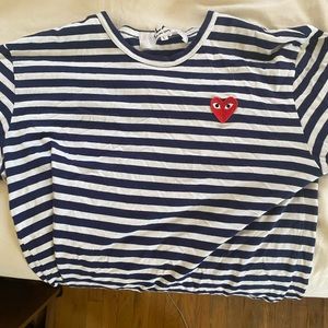 CDG striped long tee